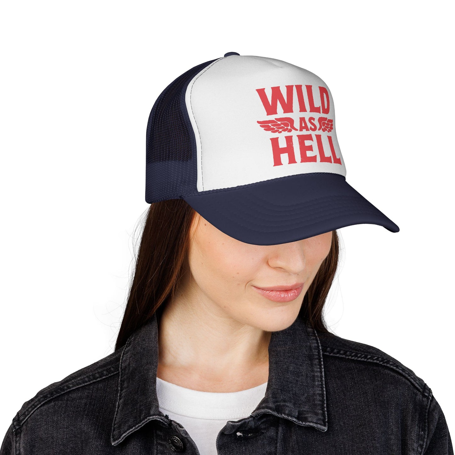 Wild as Hell Trucker Hat, Otto Trucker Cap, Country Girl Hats, Country Boy Hats, Country Saying Hats, Funny Trucker Hat, Bachelor Party Hat