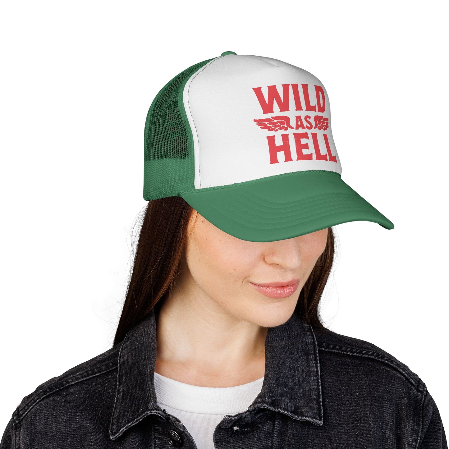 Wild as Hell Trucker Hat, Otto Trucker Cap, Country Girl Hats, Country Boy Hats, Country Saying Hats, Funny Trucker Hat, Bachelor Party Hat