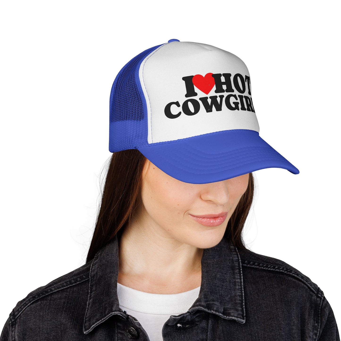 I Love Hot Cowgirls Trucker Hat, Western Trucker Hats, Cowgirl Trucker Hat, Cowboy Trucker Hat, Rodeo Hats, Rodeo Lover Gift, Rodeo Hat