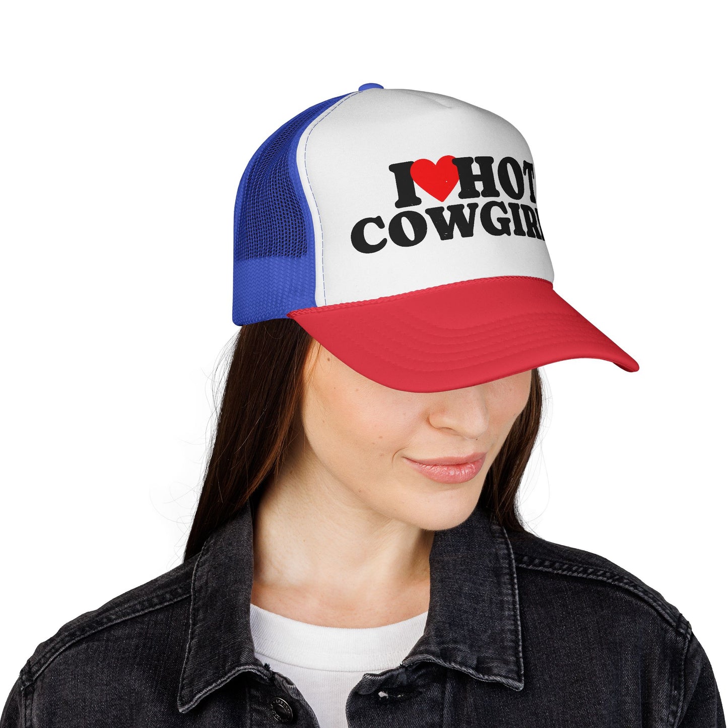 I Love Hot Cowgirls Trucker Hat, Western Trucker Hats, Cowgirl Trucker Hat, Cowboy Trucker Hat, Rodeo Hats, Rodeo Lover Gift, Rodeo Hat