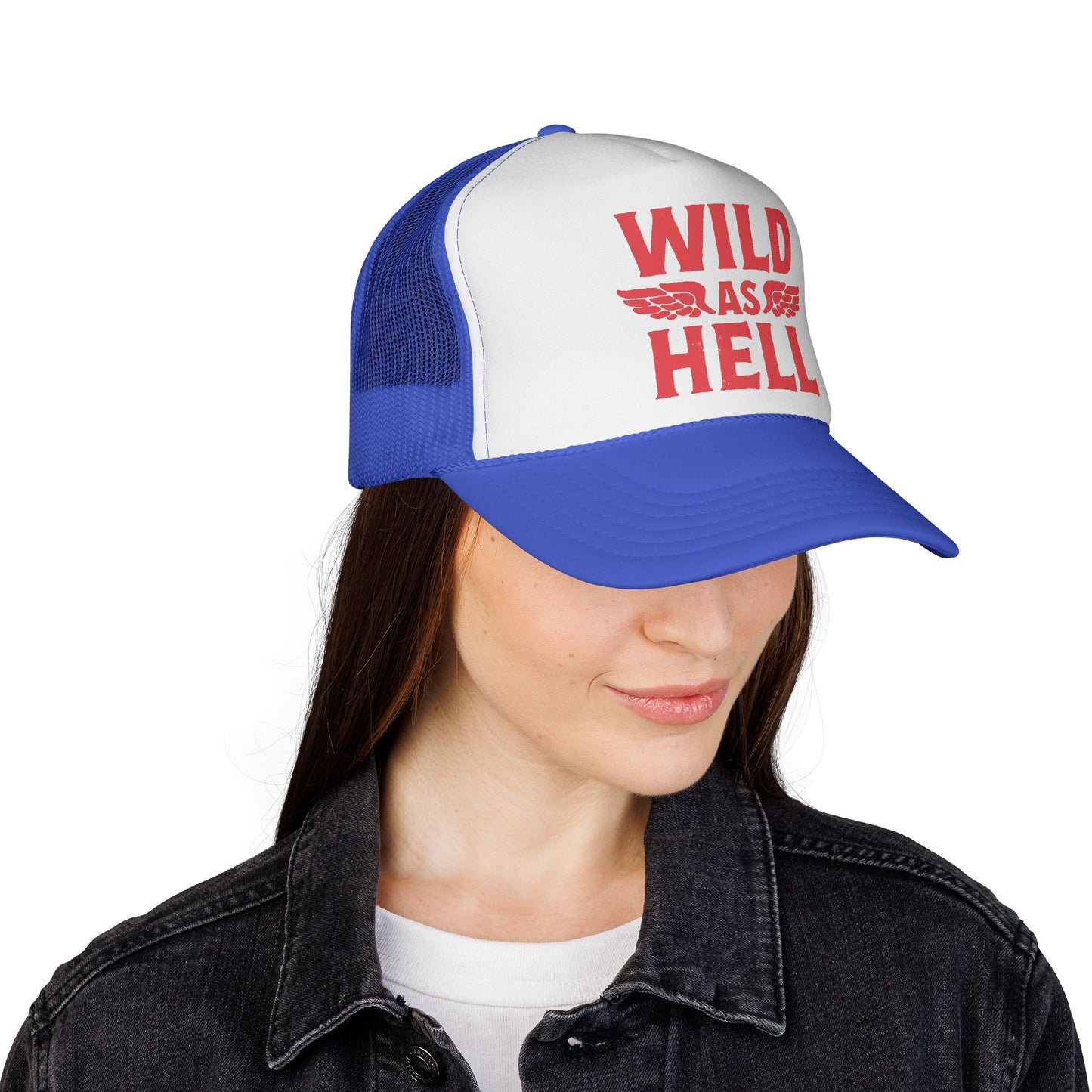Wild as Hell Trucker Hat, Otto Trucker Cap, Country Girl Hats, Country Boy Hats, Country Saying Hats, Funny Trucker Hat, Bachelor Party Hat