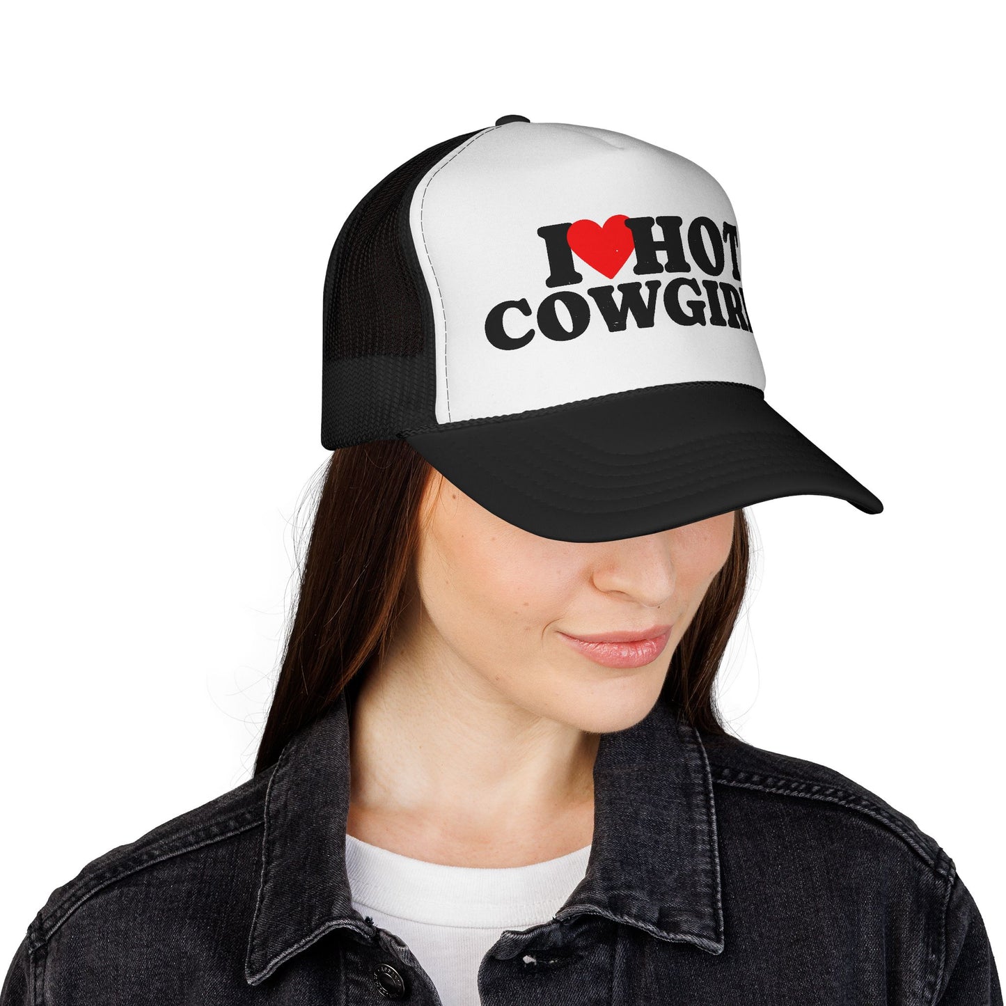 I Love Hot Cowgirls Trucker Hat, Western Trucker Hats, Cowgirl Trucker Hat, Cowboy Trucker Hat, Rodeo Hats, Rodeo Lover Gift, Rodeo Hat