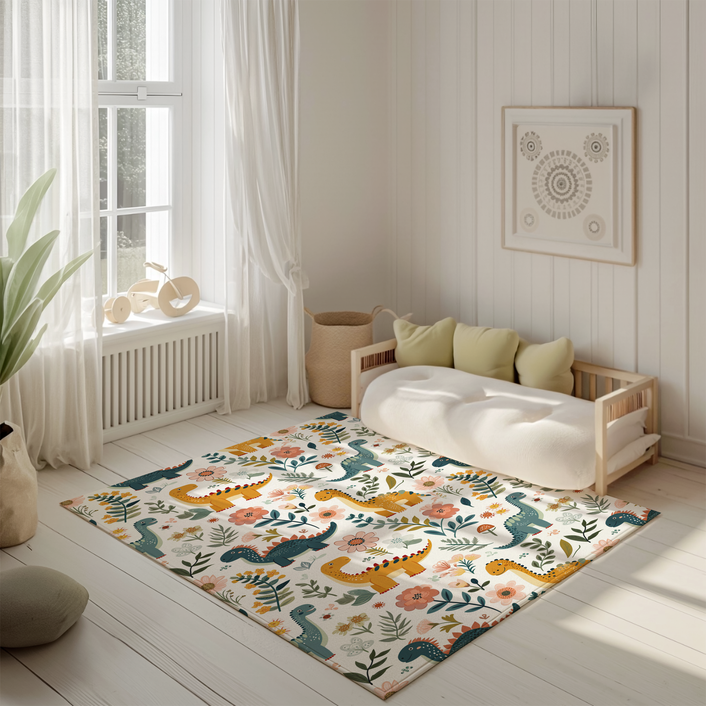 π¦ Whimsical Dinosaur Area Rug - Playful Nursery & Kids Room Decor