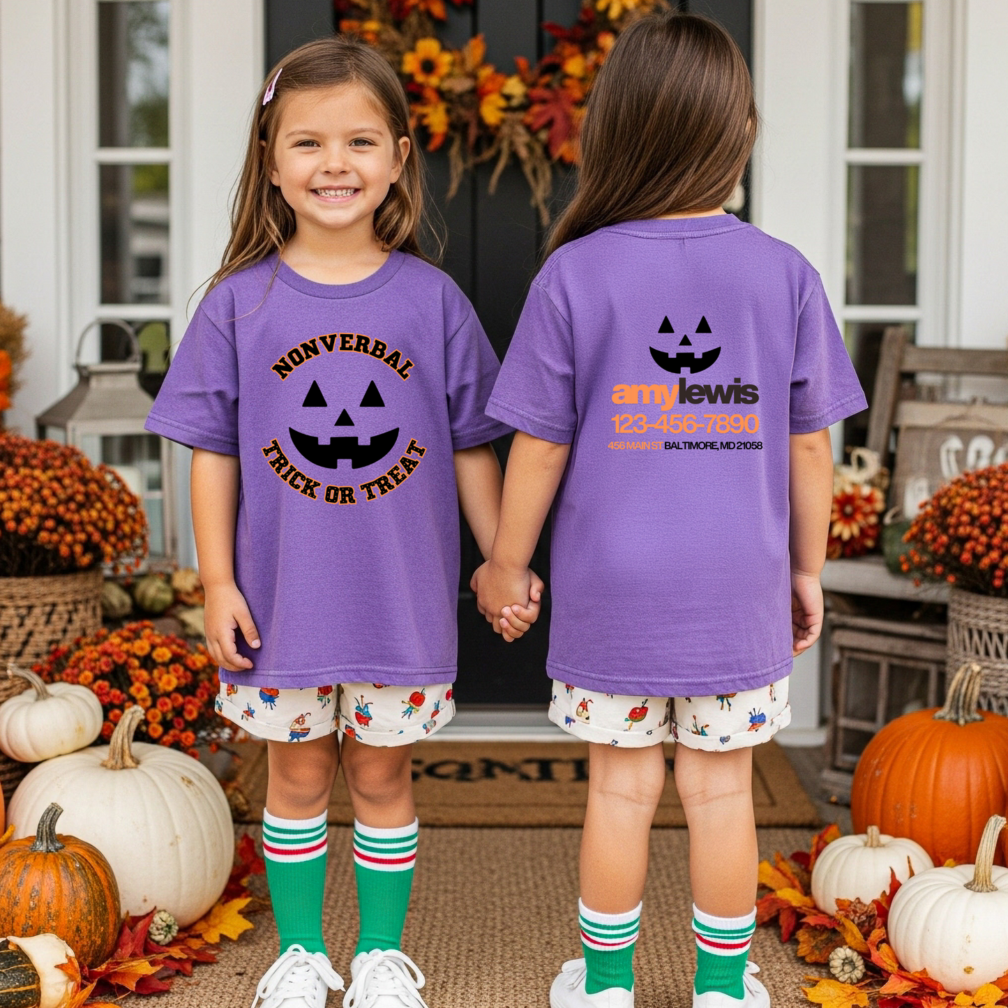 Nonverbal Trick or Treat Kids Tee