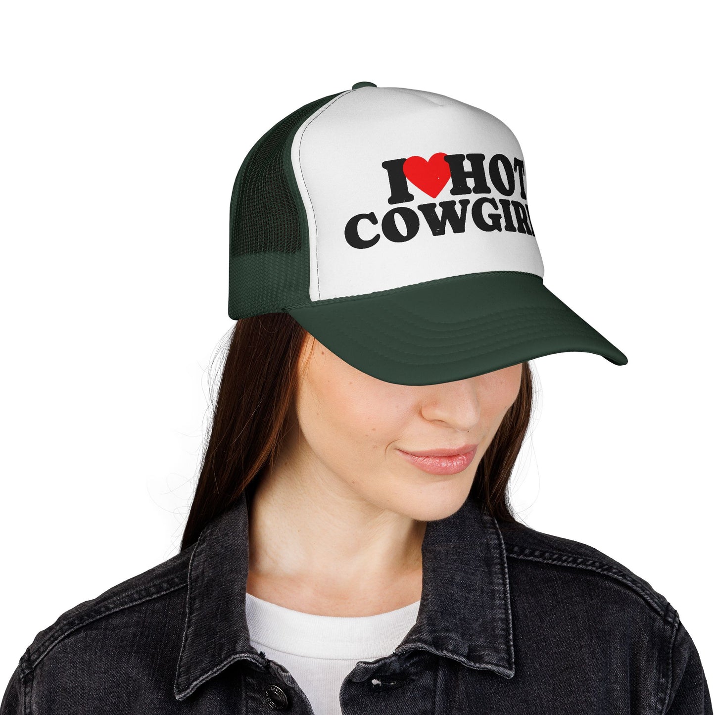 I Love Hot Cowgirls Trucker Hat, Western Trucker Hats, Cowgirl Trucker Hat, Cowboy Trucker Hat, Rodeo Hats, Rodeo Lover Gift, Rodeo Hat