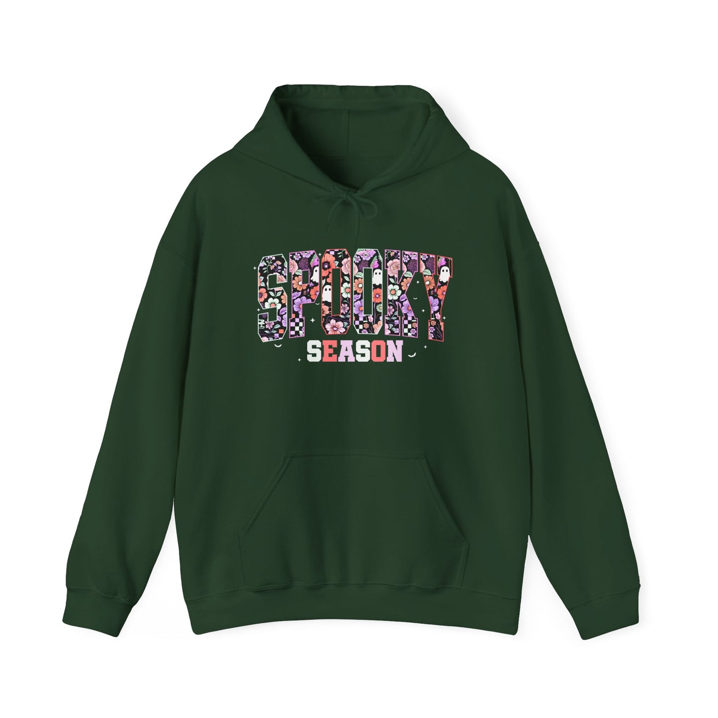 Spooky Season Halloween Hoodie β Oversized Fall Sweatshirt, Cute Ghost Print, Cozy Pullover