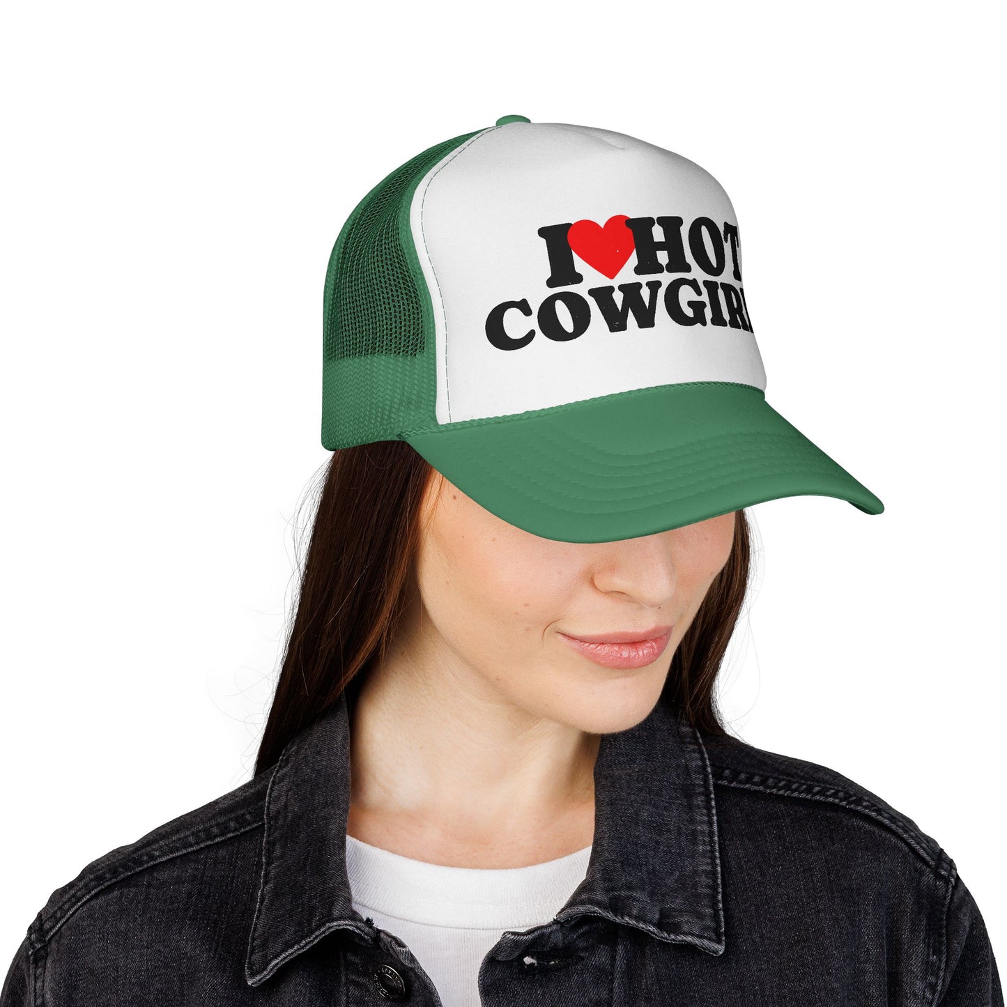 I Love Hot Cowgirls Trucker Hat, Western Trucker Hats, Cowgirl Trucker Hat, Cowboy Trucker Hat, Rodeo Hats, Rodeo Lover Gift, Rodeo Hat