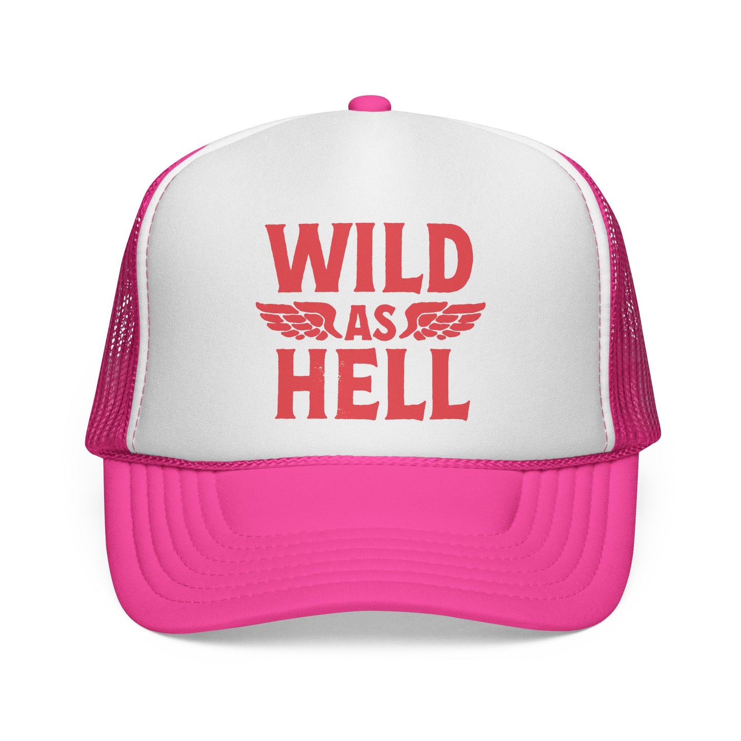Wild as Hell Trucker Hat, Otto Trucker Cap, Country Girl Hats, Country Boy Hats, Country Saying Hats, Funny Trucker Hat, Bachelor Party Hat