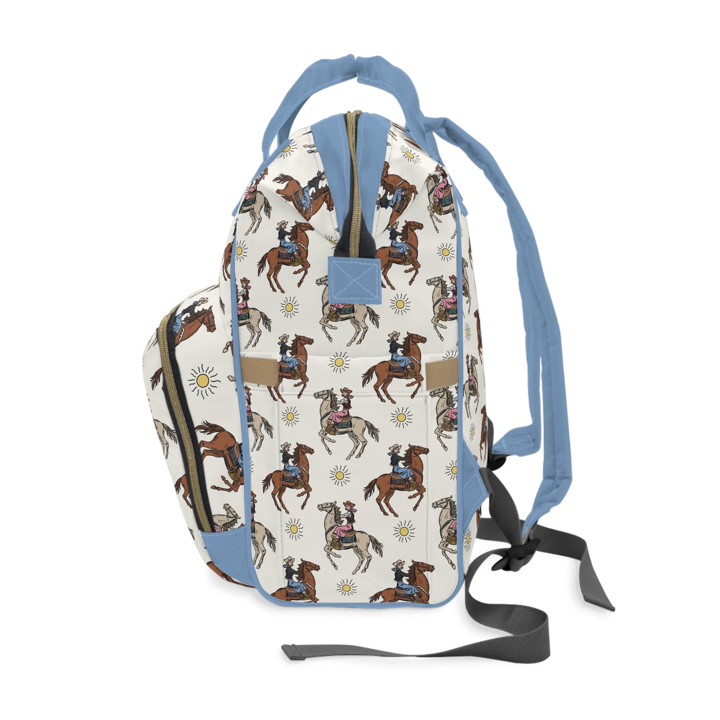 🤠 Vintage Cowgirl Diaper Backpack | Western Baby Bag | Stylish Multifunctional Diaper Bag for Modern Parents