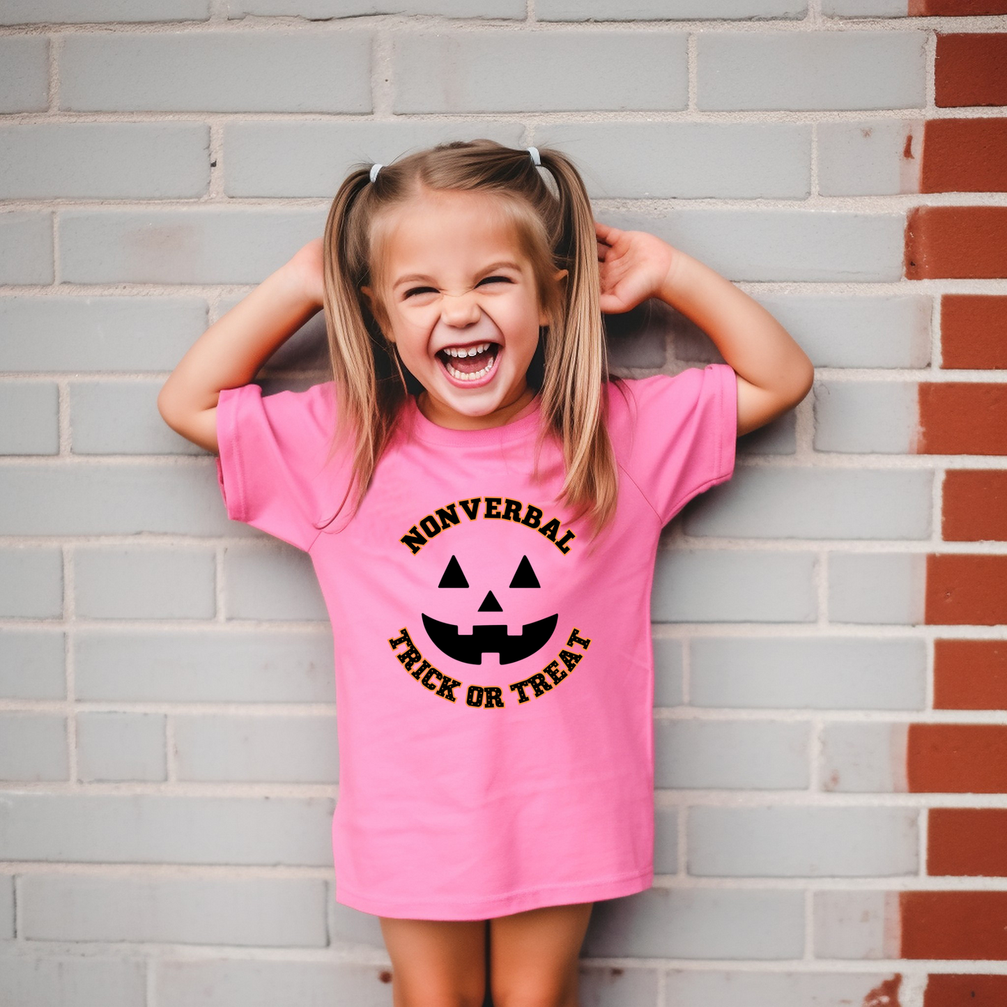 Nonverbal Trick or Treat Kids Tee