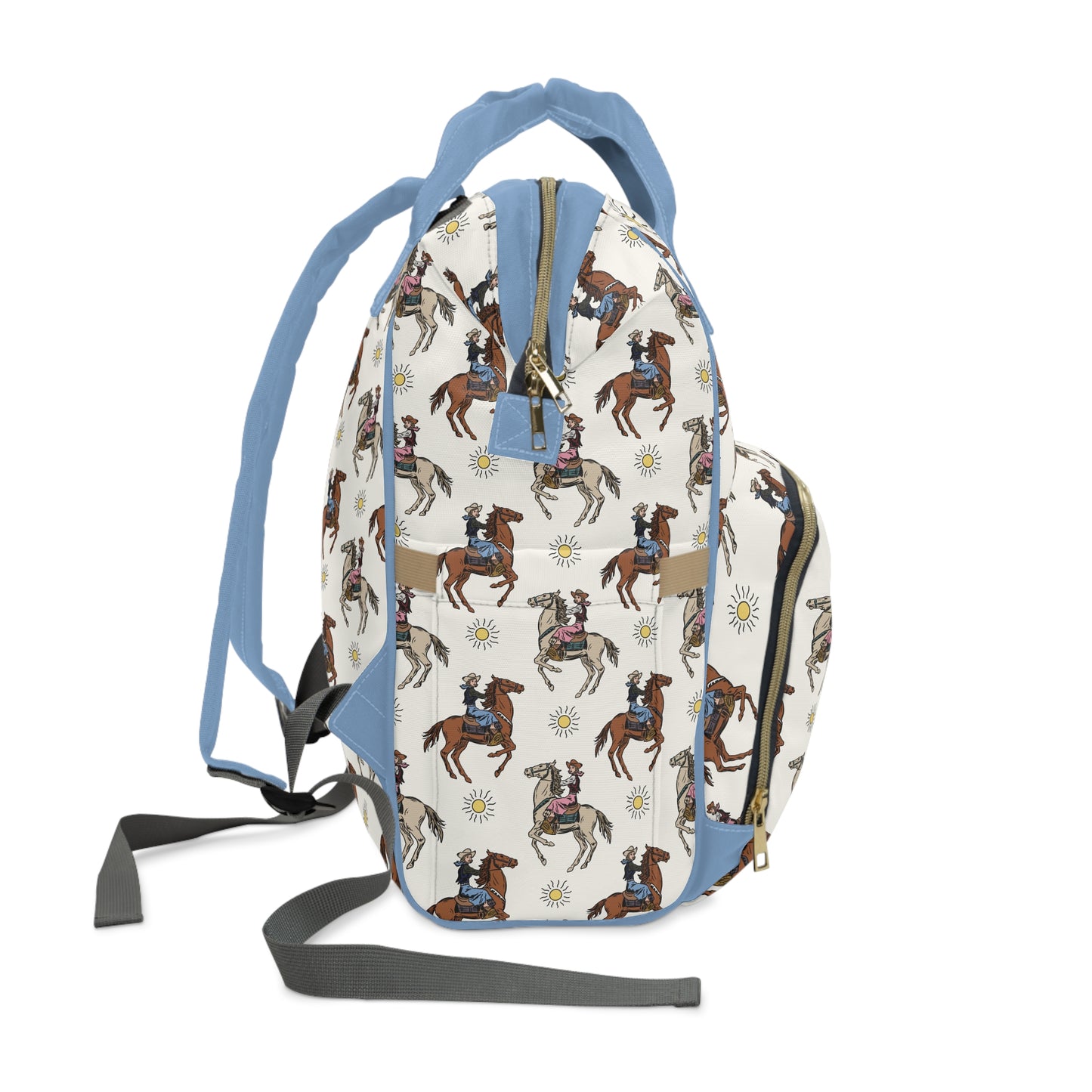 🤠 Vintage Cowgirl Diaper Backpack | Western Baby Bag | Stylish Multifunctional Diaper Bag for Modern Parents