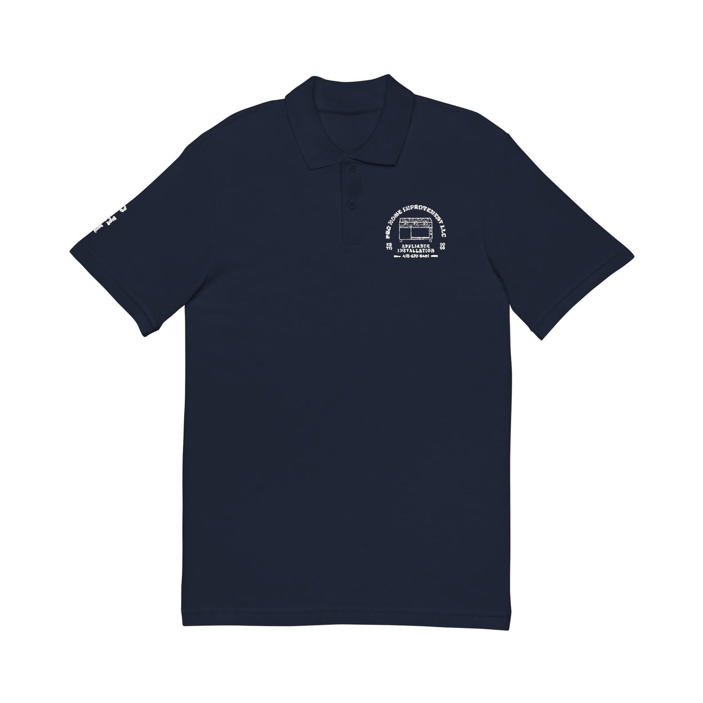 PHI Embroidered Polo - Navy/Black