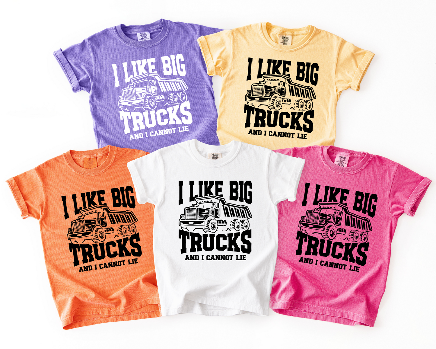 I Like Big Trucks Kids Comfort Colors® Tee