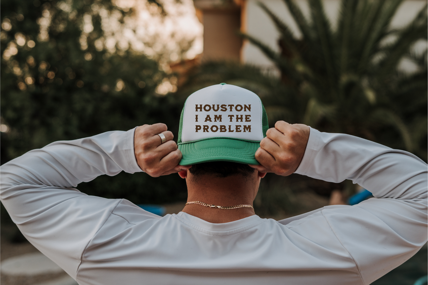 Houston I Am The Problem Trucker Hat