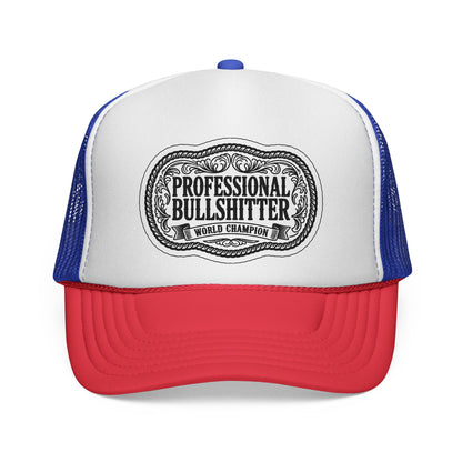 Professional Bullshitter Trucker Hat, Otto Trucker Cap, Funny Hats For Men, Adult Humor Gifts, Blue Collar Trucker Hats, Blue Collar Quote