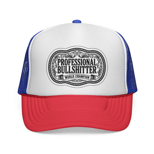 Professional Bullshitter Trucker Hat, Otto Trucker Cap, Funny Hats For Men, Adult Humor Gifts, Blue Collar Trucker Hats, Blue Collar Quote
