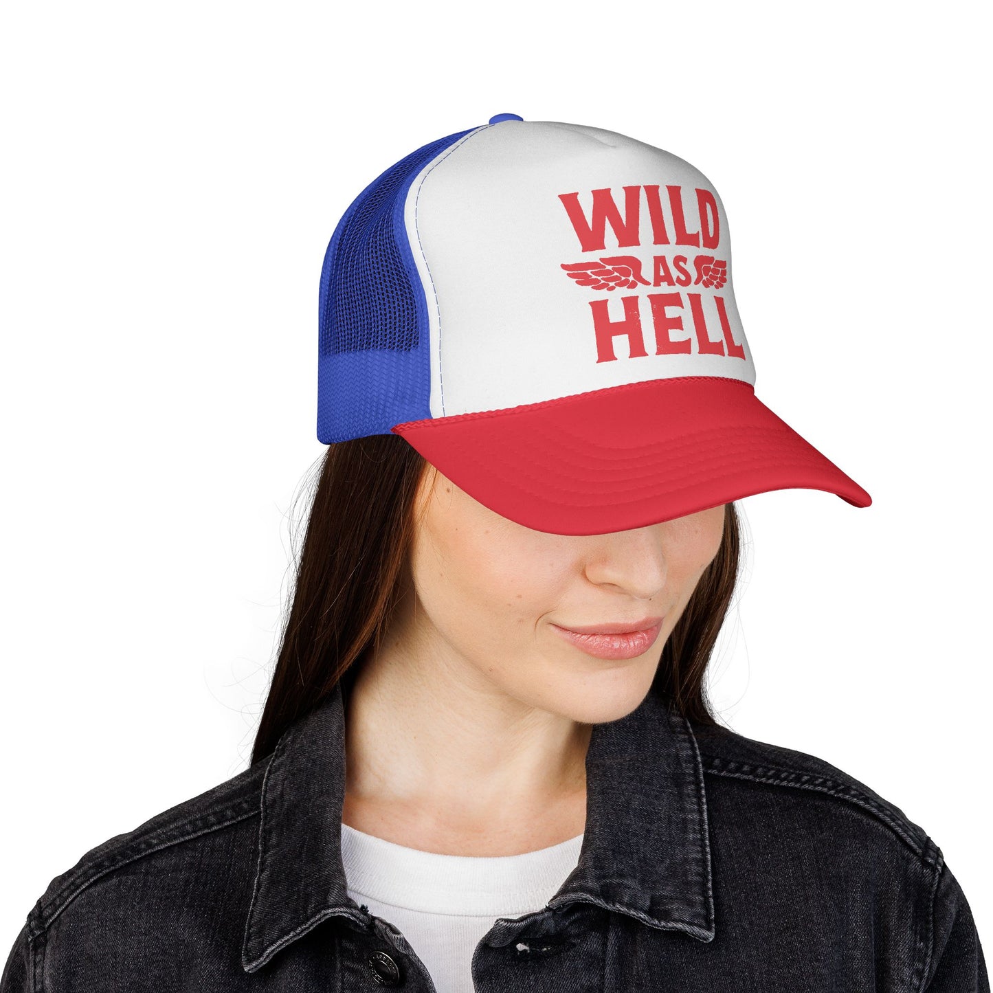 Wild as Hell Trucker Hat, Otto Trucker Cap, Country Girl Hats, Country Boy Hats, Country Saying Hats, Funny Trucker Hat, Bachelor Party Hat