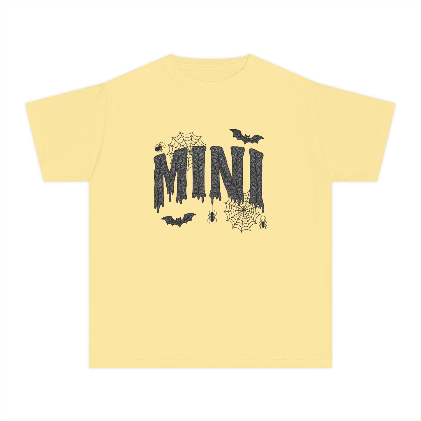 Mini Halloween Youth Tee, Spooky T-Shirt for Kids, Trick or Treat Shirt, Halloween Costume Tee, Casual Halloween Wear