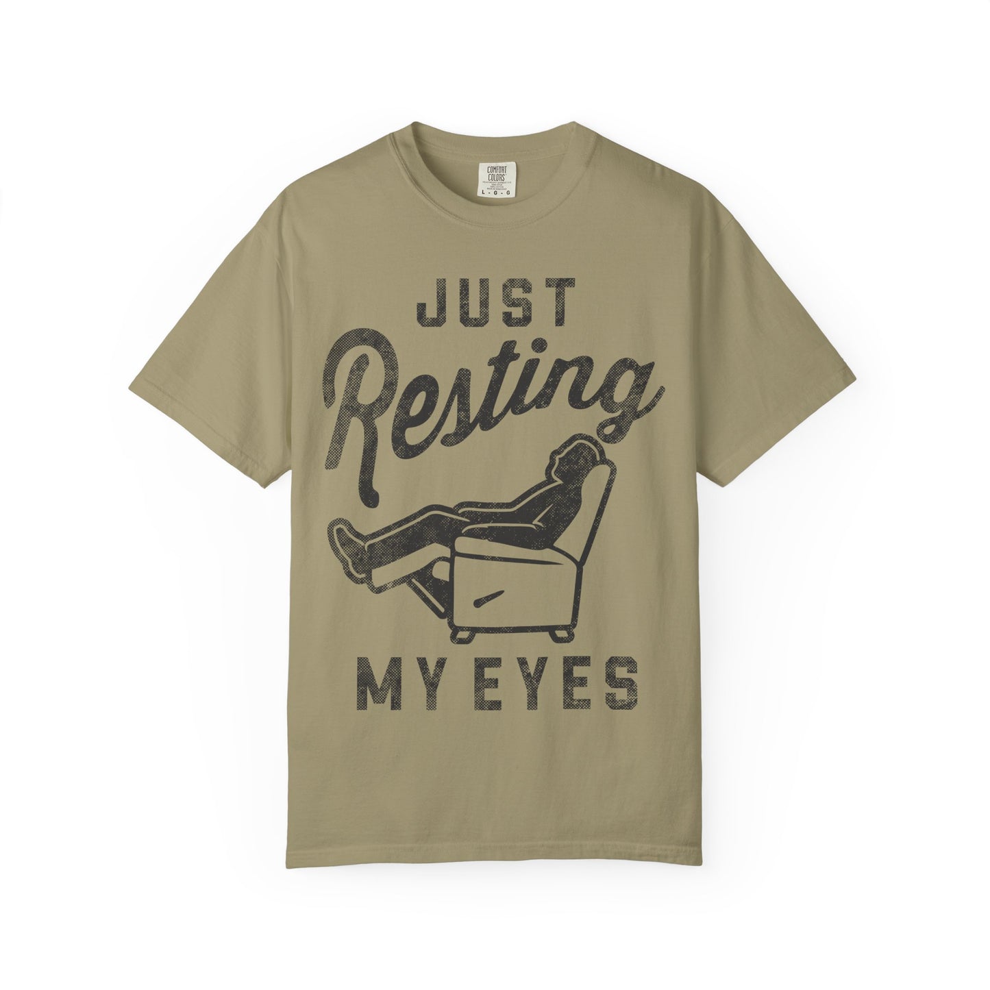 Resting My Eyes T-Shirt - Relaxed Fit Unisex Garment-Dyed Tee for Casual Comfort, Gift for Naps, Home Relaxation, Birthday Parties, [...]