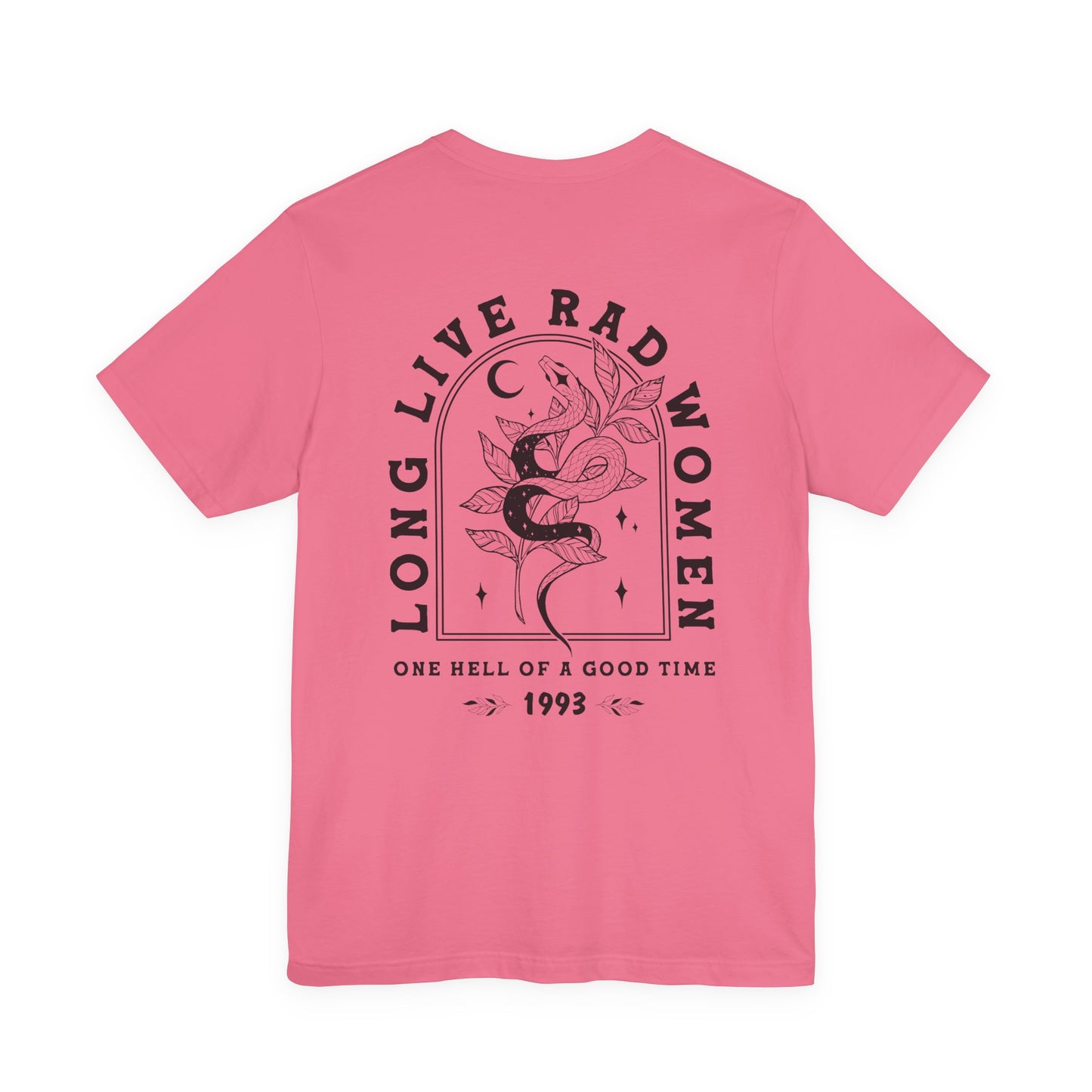 Long Live Rad Women Graphic Tee | Bella+Canvas Snake Moon T-Shirt