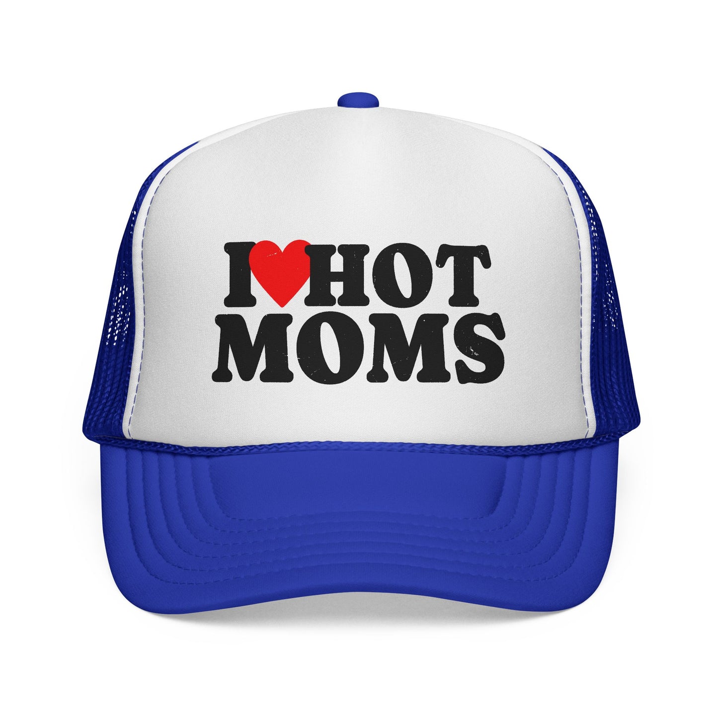I love Hot Moms Trucker Hat, Otto Trucker Cap, Funny Hats For Men, Adult Humor Gifts, Inappropriate Trucker Hats, New Dad Gift, Lake Day Hat