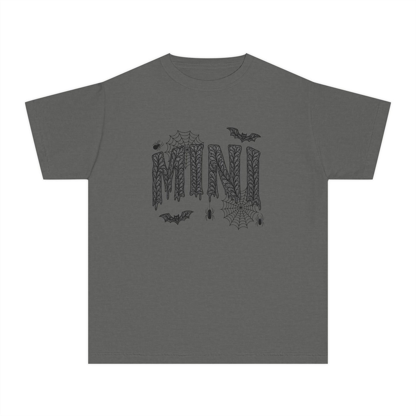 Mini Halloween Youth Tee, Spooky T-Shirt for Kids, Trick or Treat Shirt, Halloween Costume Tee, Casual Halloween Wear