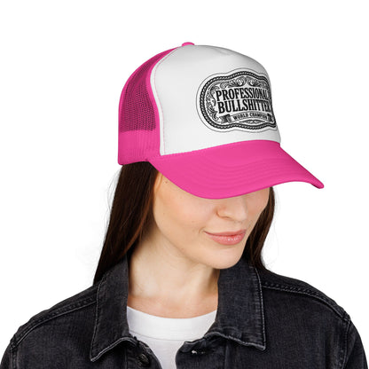 Professional Bullshitter Trucker Hat, Otto Trucker Cap, Funny Hats For Men, Adult Humor Gifts, Blue Collar Trucker Hats, Blue Collar Quote