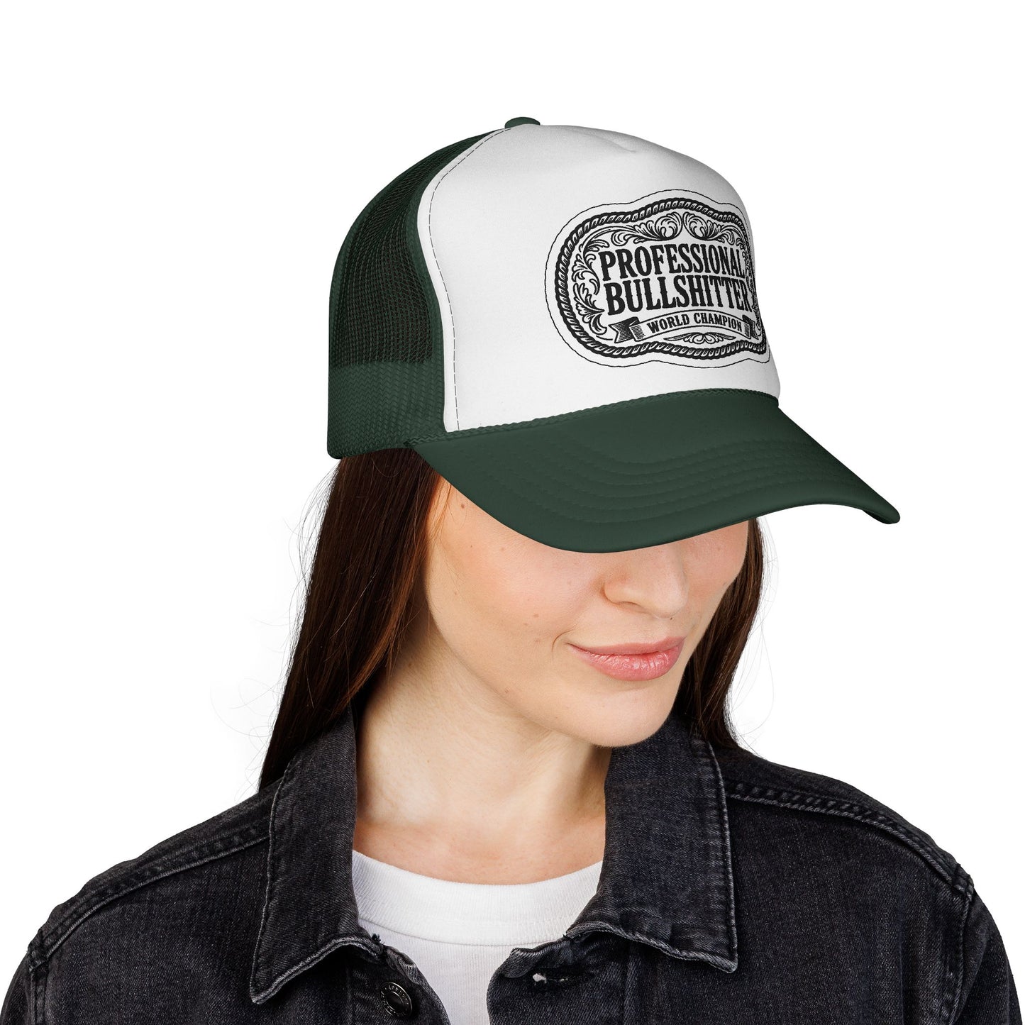 Professional Bullshitter Trucker Hat, Otto Trucker Cap, Funny Hats For Men, Adult Humor Gifts, Blue Collar Trucker Hats, Blue Collar Quote