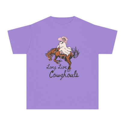 Youth Cowboy Tee, Fun Graphic Tee, Kids Western Shirt, Unique Gift for Young Riders, Birthday Apparel, Western-Themed Clothing