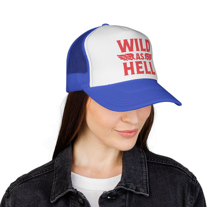 Wild as Hell Trucker Hat, Otto Trucker Cap, Country Girl Hats, Country Boy Hats, Country Saying Hats, Funny Trucker Hat, Bachelor Party Hat