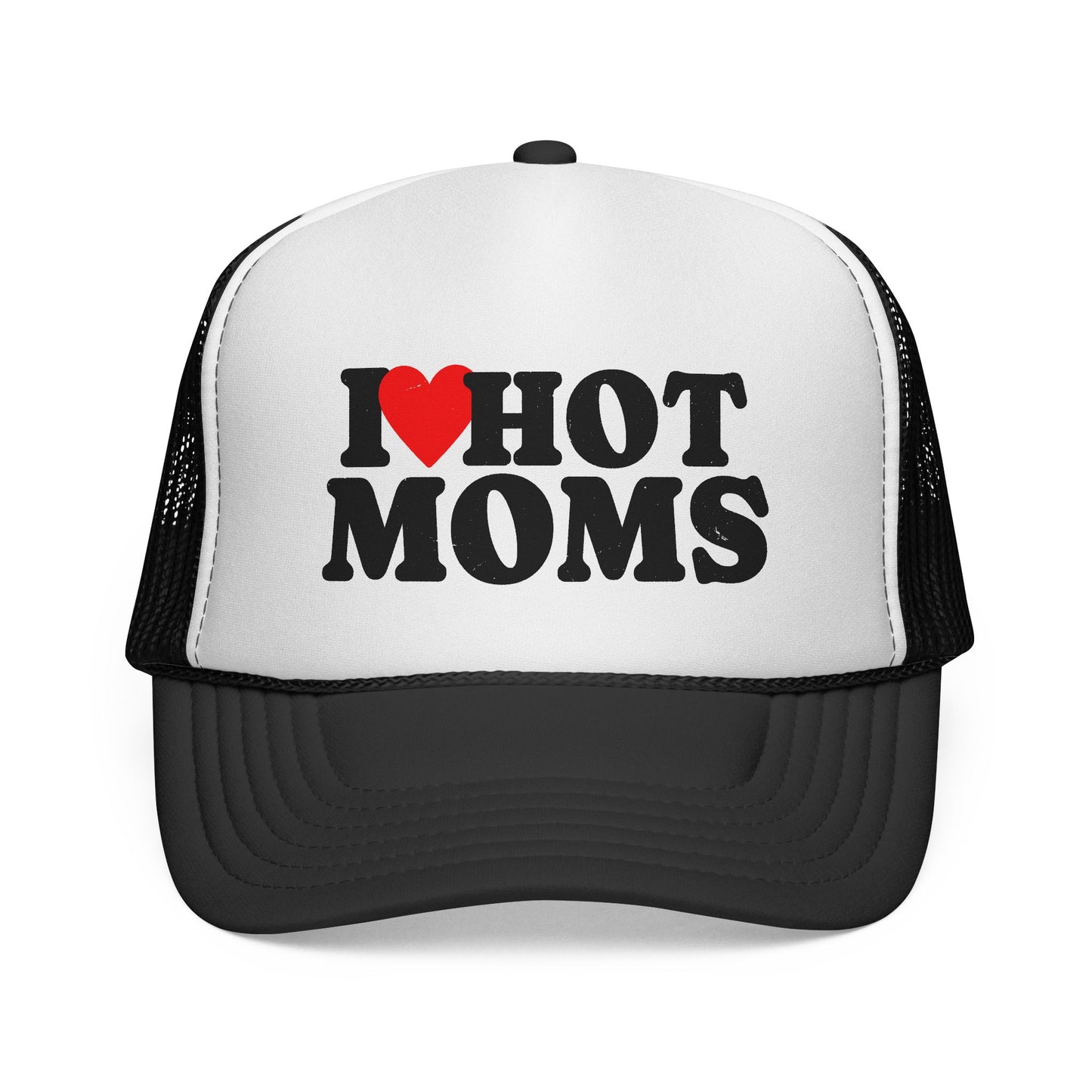 I love Hot Moms Trucker Hat, Otto Trucker Cap, Funny Hats For Men, Adult Humor Gifts, Inappropriate Trucker Hats, New Dad Gift, Lake Day Hat