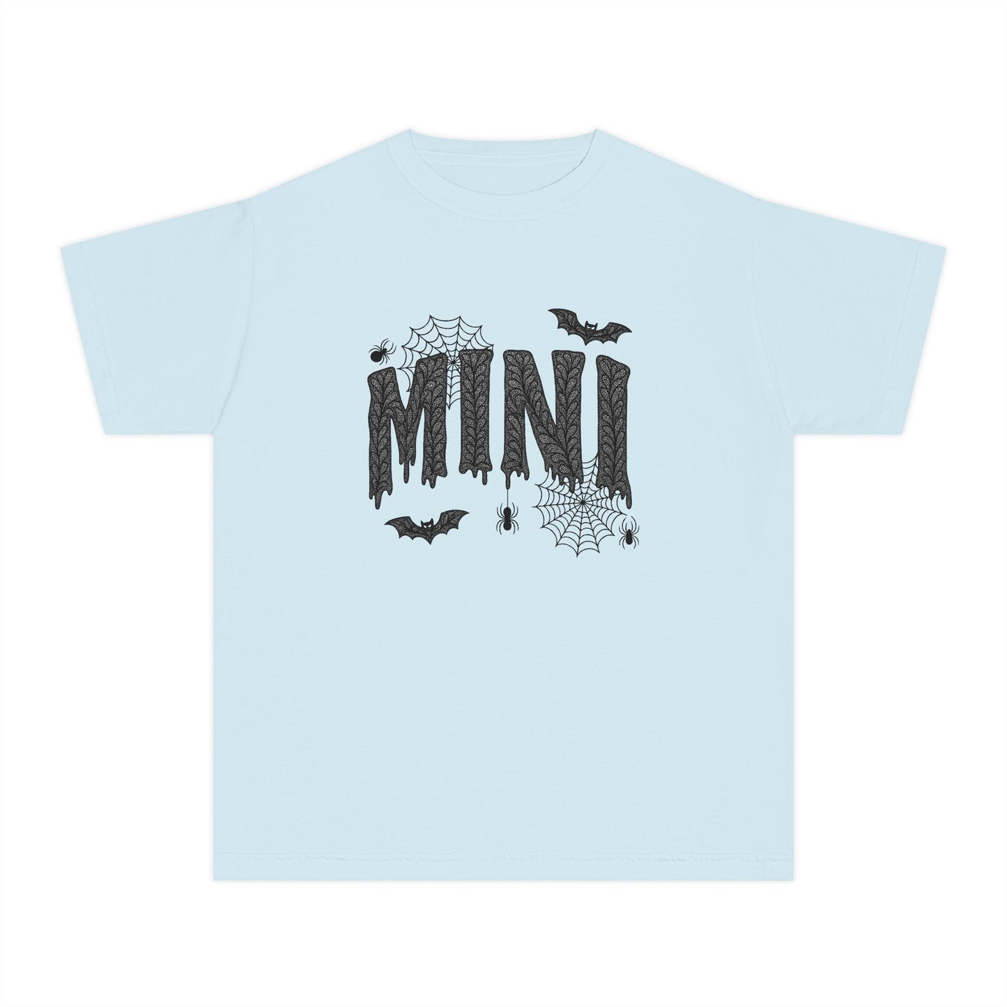 Mini Halloween Youth Tee, Spooky T-Shirt for Kids, Trick or Treat Shirt, Halloween Costume Tee, Casual Halloween Wear