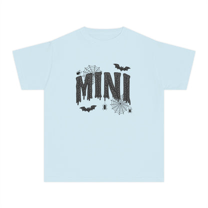 Mini Halloween Youth Tee, Spooky T-Shirt for Kids, Trick or Treat Shirt, Halloween Costume Tee, Casual Halloween Wear