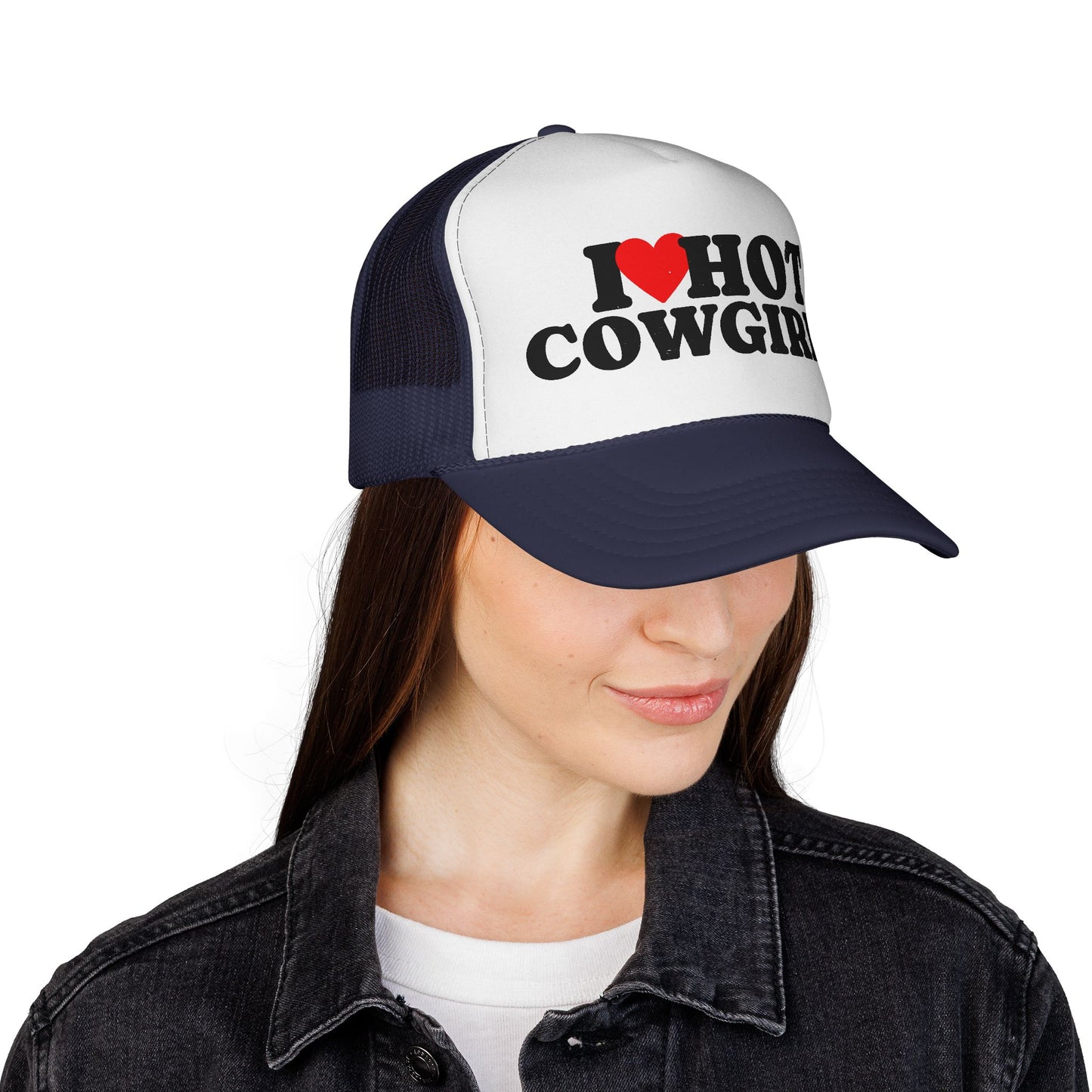 I Love Hot Cowgirls Trucker Hat, Western Trucker Hats, Cowgirl Trucker Hat, Cowboy Trucker Hat, Rodeo Hats, Rodeo Lover Gift, Rodeo Hat