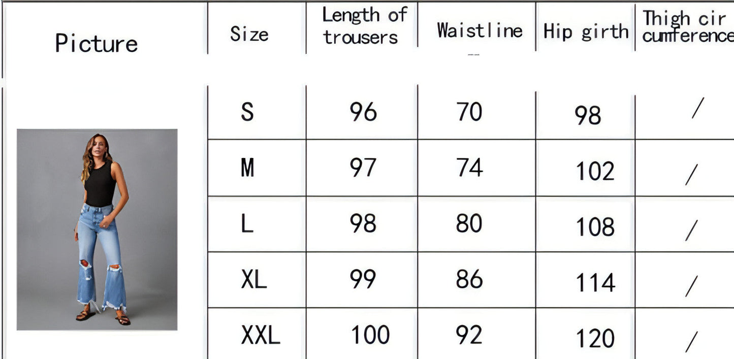 High Waist Women's Flare Jeans