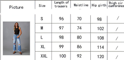 High Waist Women's Flare Jeans