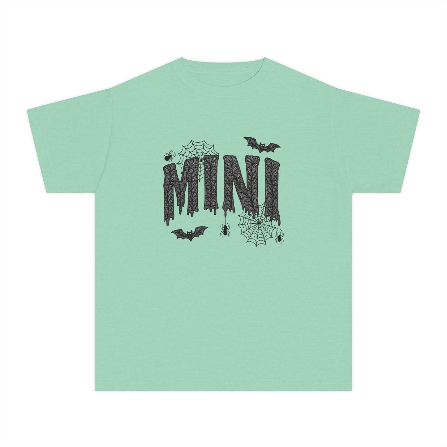 Mini Halloween Youth Tee, Spooky T-Shirt for Kids, Trick or Treat Shirt, Halloween Costume Tee, Casual Halloween Wear