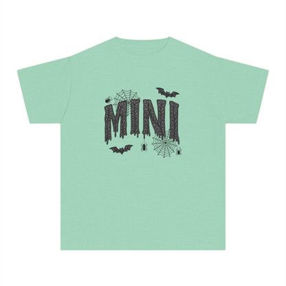 Mini Halloween Youth Tee, Spooky T-Shirt for Kids, Trick or Treat Shirt, Halloween Costume Tee, Casual Halloween Wear