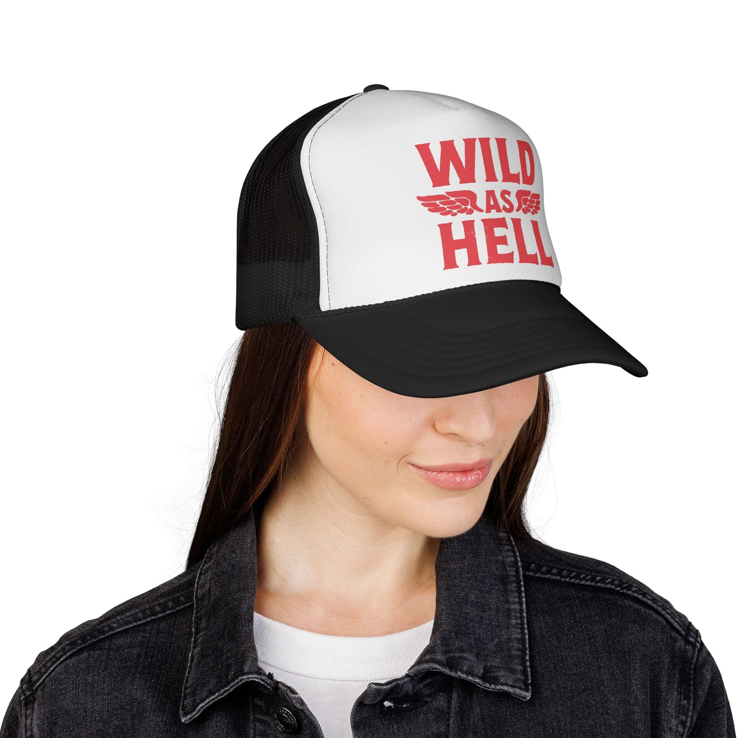 Wild as Hell Trucker Hat, Otto Trucker Cap, Country Girl Hats, Country Boy Hats, Country Saying Hats, Funny Trucker Hat, Bachelor Party Hat