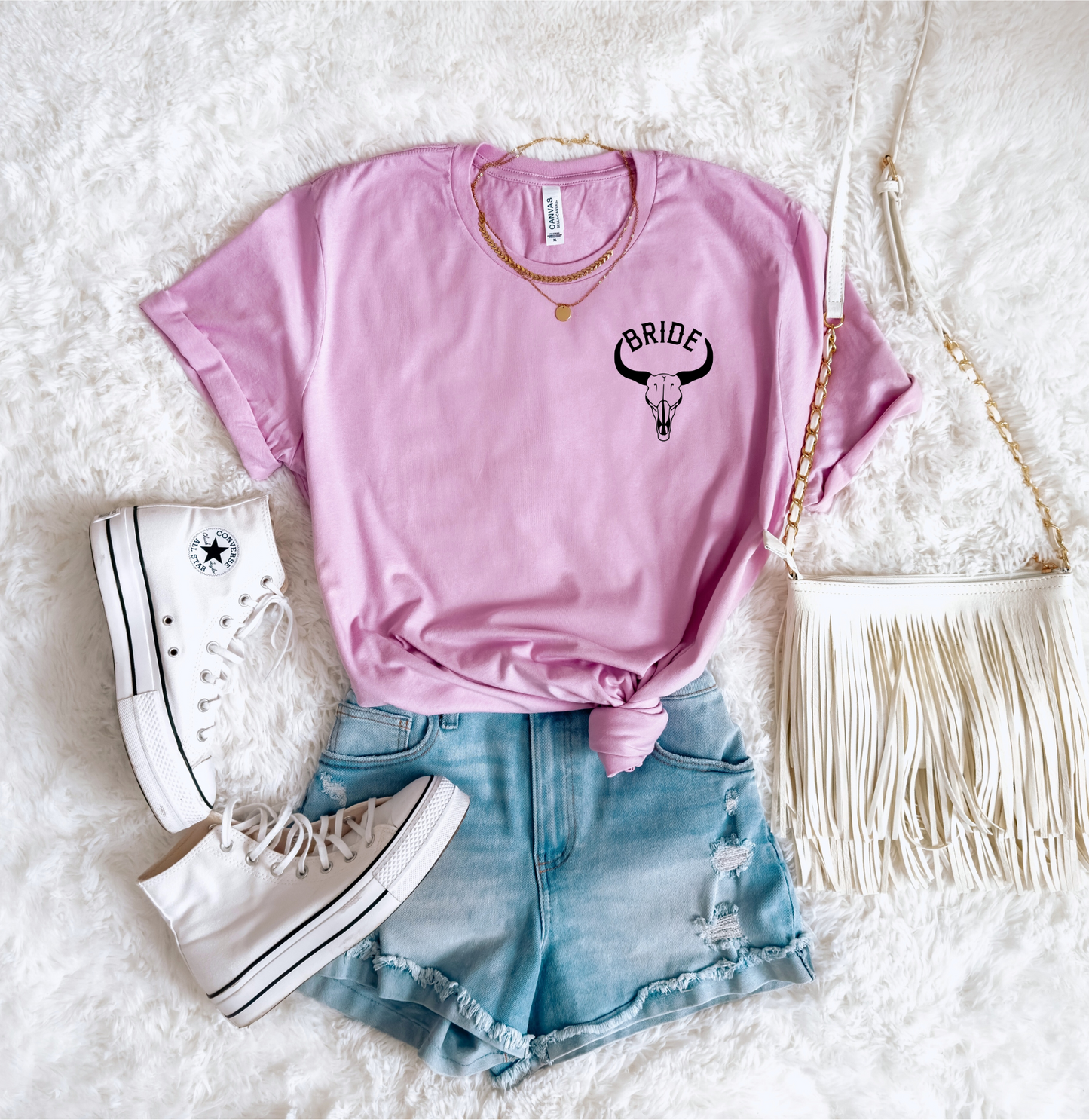 Getting Hitched Western Bride Tee