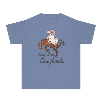 Youth Cowboy Tee, Fun Graphic Tee, Kids Western Shirt, Unique Gift for Young Riders, Birthday Apparel, Western-Themed Clothing