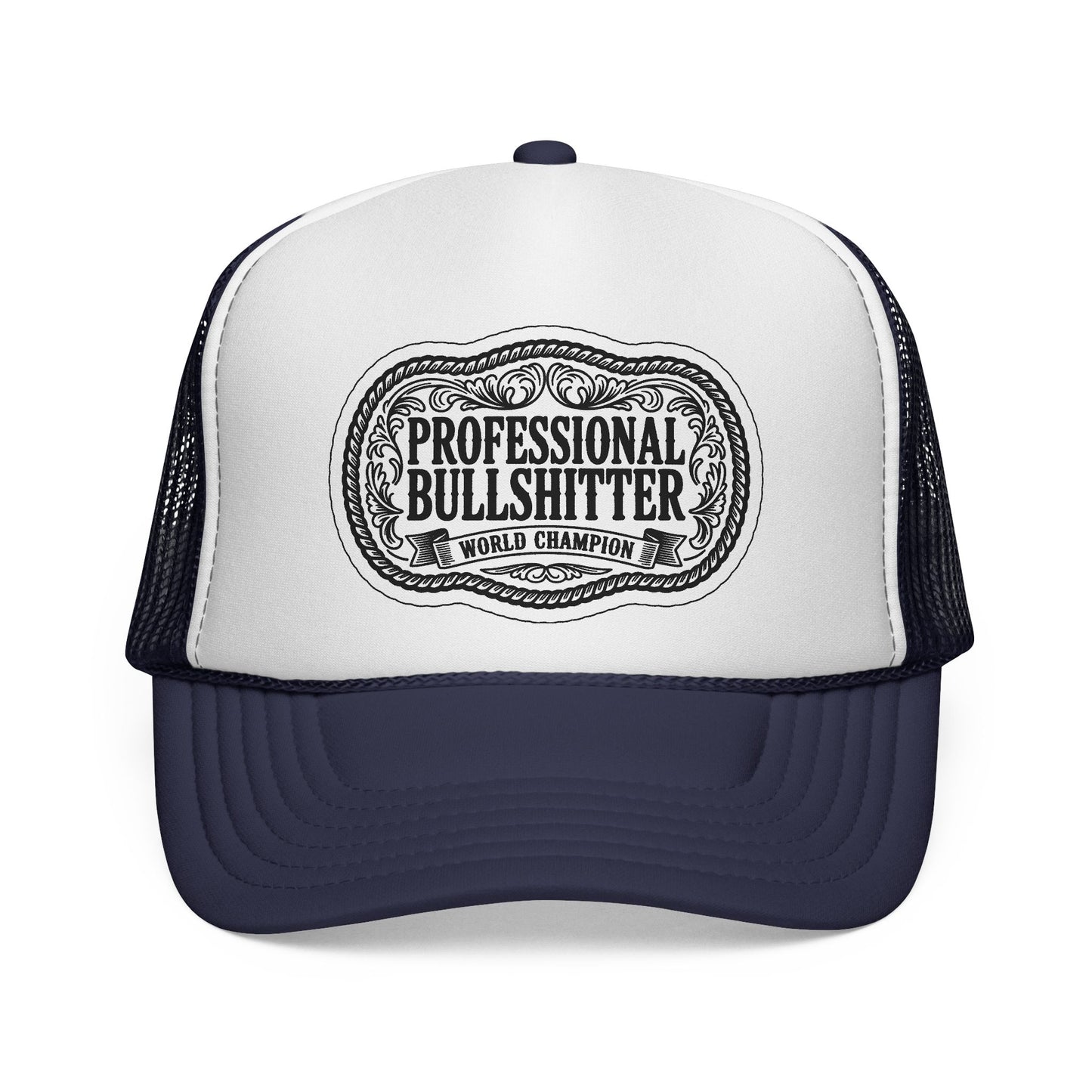 Professional Bullshitter Trucker Hat, Otto Trucker Cap, Funny Hats For Men, Adult Humor Gifts, Blue Collar Trucker Hats, Blue Collar Quote