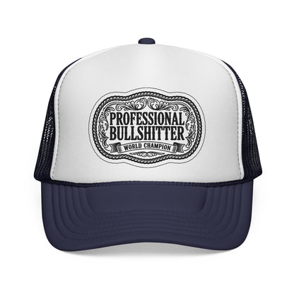 Professional Bullshitter Trucker Hat, Otto Trucker Cap, Funny Hats For Men, Adult Humor Gifts, Blue Collar Trucker Hats, Blue Collar Quote