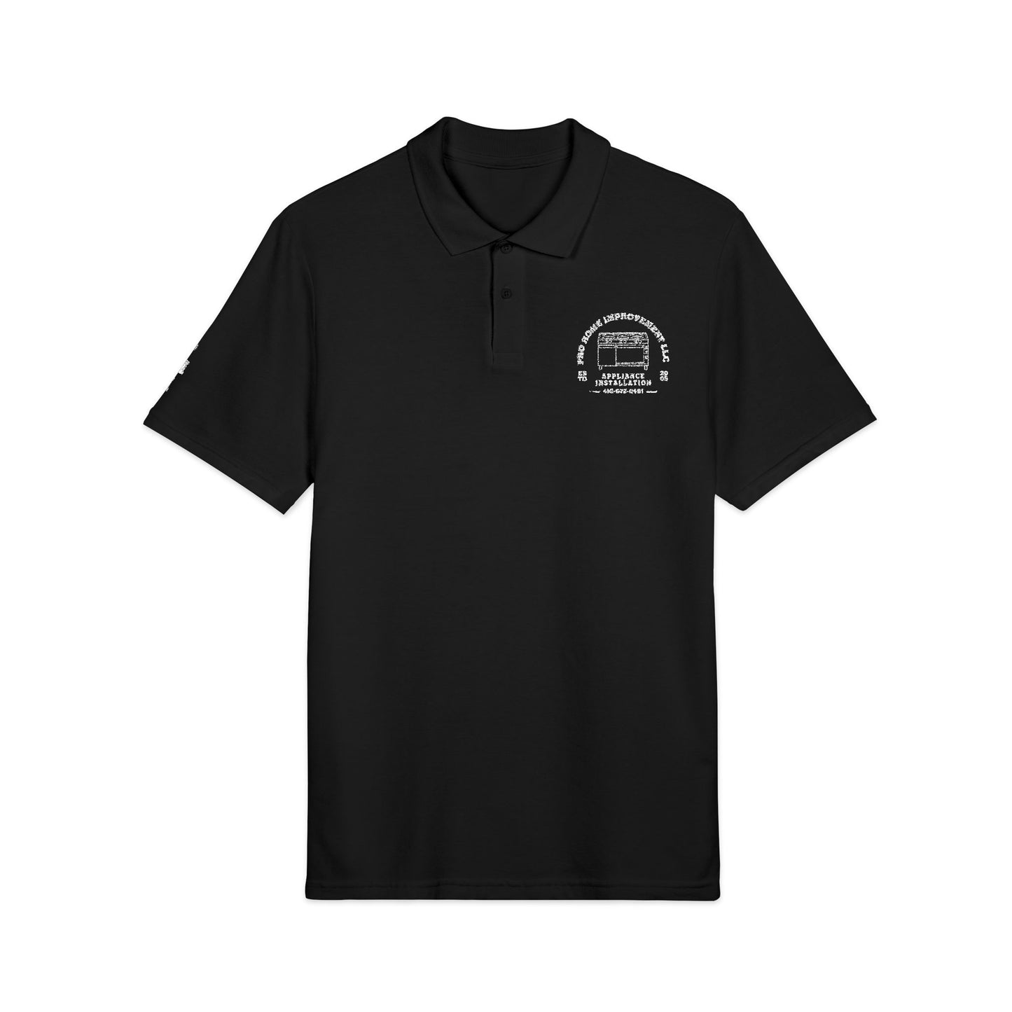 PHI Embroidered Polo - Navy/Black