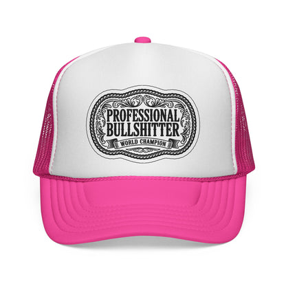 Professional Bullshitter Trucker Hat, Otto Trucker Cap, Funny Hats For Men, Adult Humor Gifts, Blue Collar Trucker Hats, Blue Collar Quote