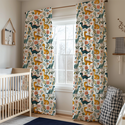 Dino Dreams 🦕 Kids Window Curtain