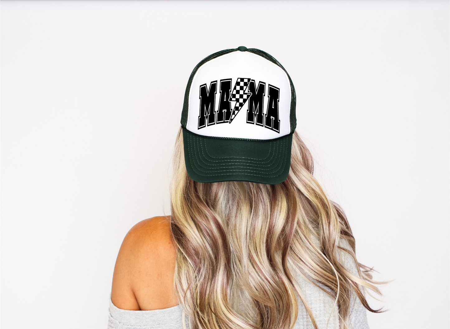 MAMA Retro Trucker Hat | Western Cowgirl Style | Cute Mom Life Baseball Cap | Perfect for Rodeo Days & Everyday Wear