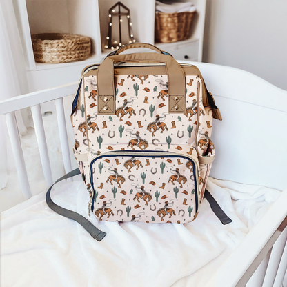 Cowboy Diaper Backpack – Stylish &amp; Functional Baby Bag