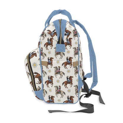 🤠 Vintage Cowgirl Diaper Backpack | Western Baby Bag | Stylish Multifunctional Diaper Bag for Modern Parents