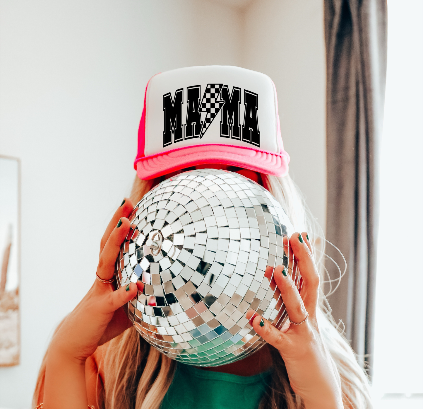 MAMA Retro Trucker Hat | Western Cowgirl Style | Cute Mom Life Baseball Cap | Perfect for Rodeo Days & Everyday Wear